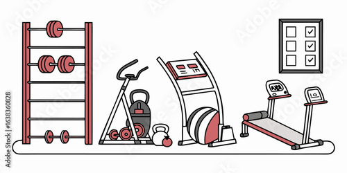 Get fit with modern home gym equipment for cardio and strength training