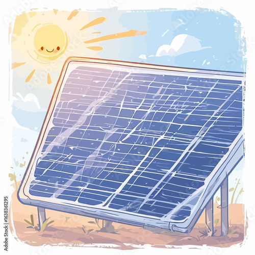 Solar Panel Logo Very Cool Technology