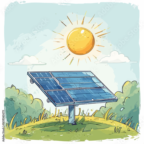 Solar Panel Logo Very Cool Technology