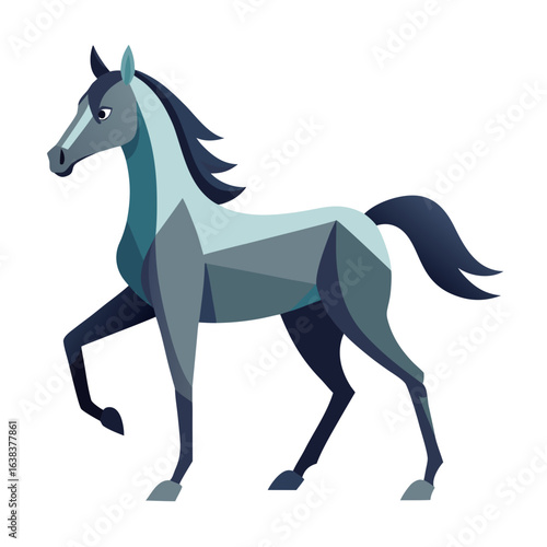 vector illustration of a horse