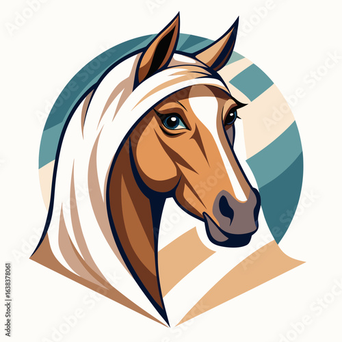 vector illustration of a horse
