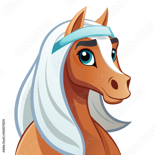 vector illustration of a horse