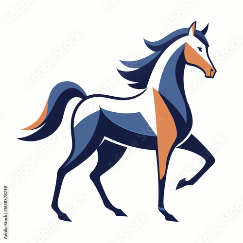 vector illustration of a horse
