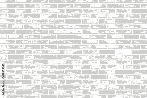 Texture of a white brick wall vector illustration	