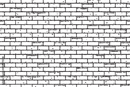 Texture of a white brick wall vector illustration	