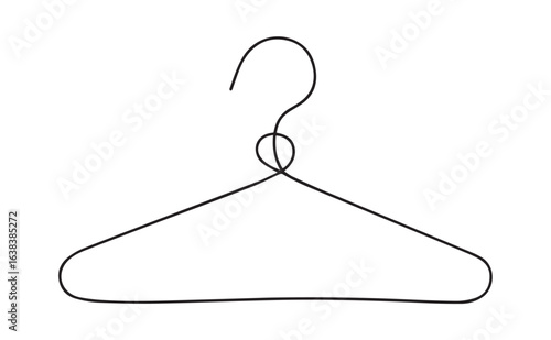 Minimal black wire clothes hanger with hook wire hanger minimalist