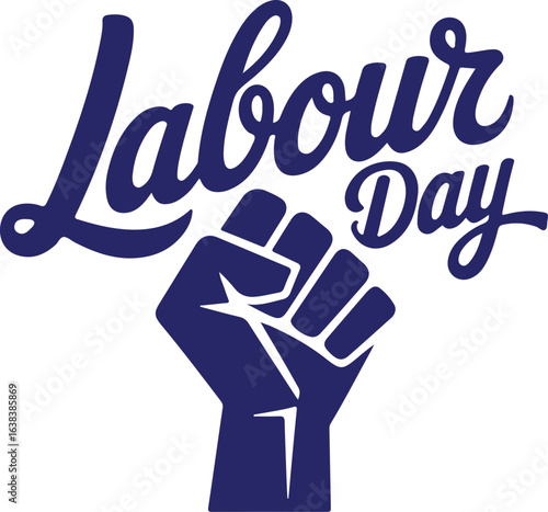 Labour Day Fist Icon – Workers’ Rights Celebration Design