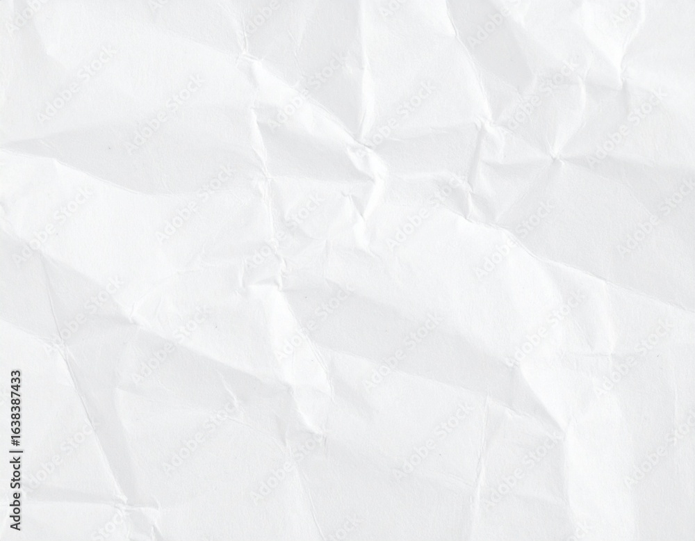 Obraz premium White crumpled paper texture background