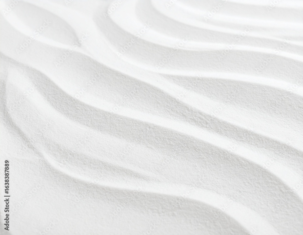 Obraz premium Minimalist wavy white sand texture