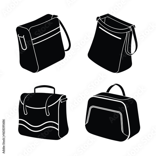 Shoulder Bag Silhouette Icons Collection for Fashion and Travel