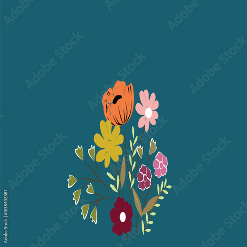 Vector flowers seamless pattern, line illustration, pencil drawing. Black and white floral pattern with flowers. Line art illustration. Floral pattern for invitations, wallpapers, print gift wra