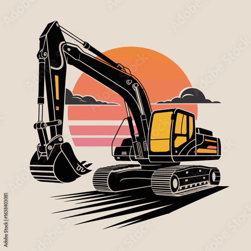 excavator, construction, machinery, digger, heavy, equipment, industrial, builder, vehicle, hydraulic, machine, site, earthmover, scoop, power, engineering, operator, gear, mechanical, loader, tracked