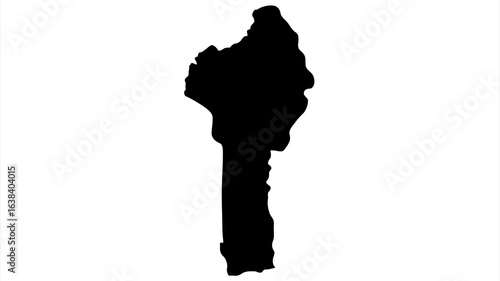 Benin Map Isolated Vector Illustration