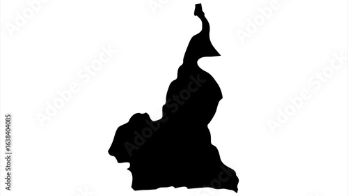 Cameroon Map Isolated Vector Illustration
