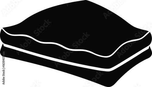 Baklava Silhouette Vector Art Illustration