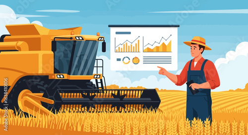 Modern farming presentation combining data insights with field operations