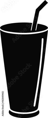 Lassi Silhouette Vector Art Illustration