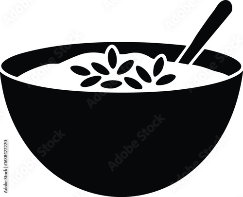 oatmeal for baby silhouette vector  no details  mi.eps