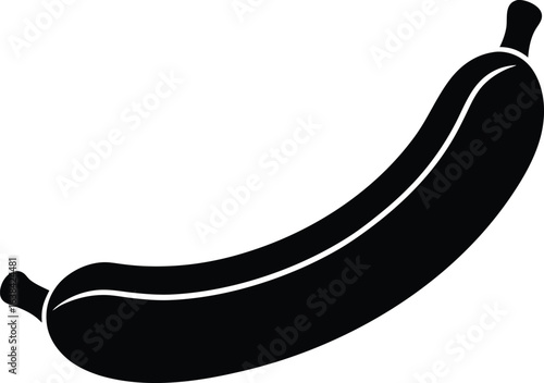 sausage silhouette vector  no details  minimal cle.eps