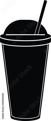 smoothie silhouette vector  no details  minimal cl.eps