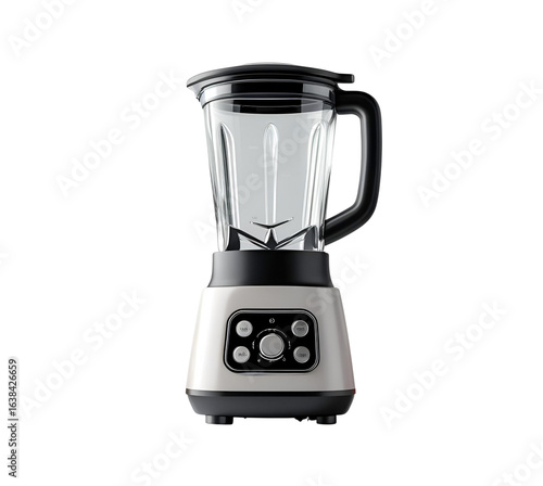 Silver and Black Blender Shines on Transparent Background. Great for product photography, website display, & social media.