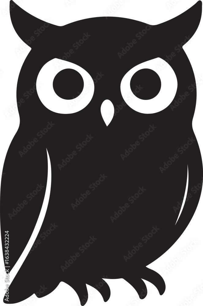 Fototapeta premium owl on a white background