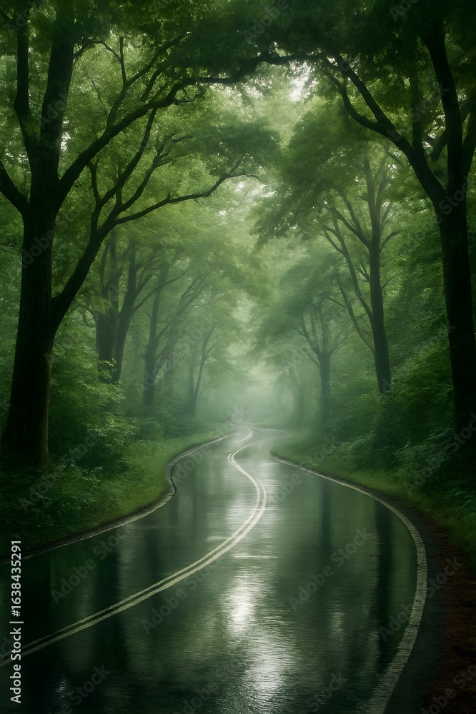 Obraz premium morning in the forest