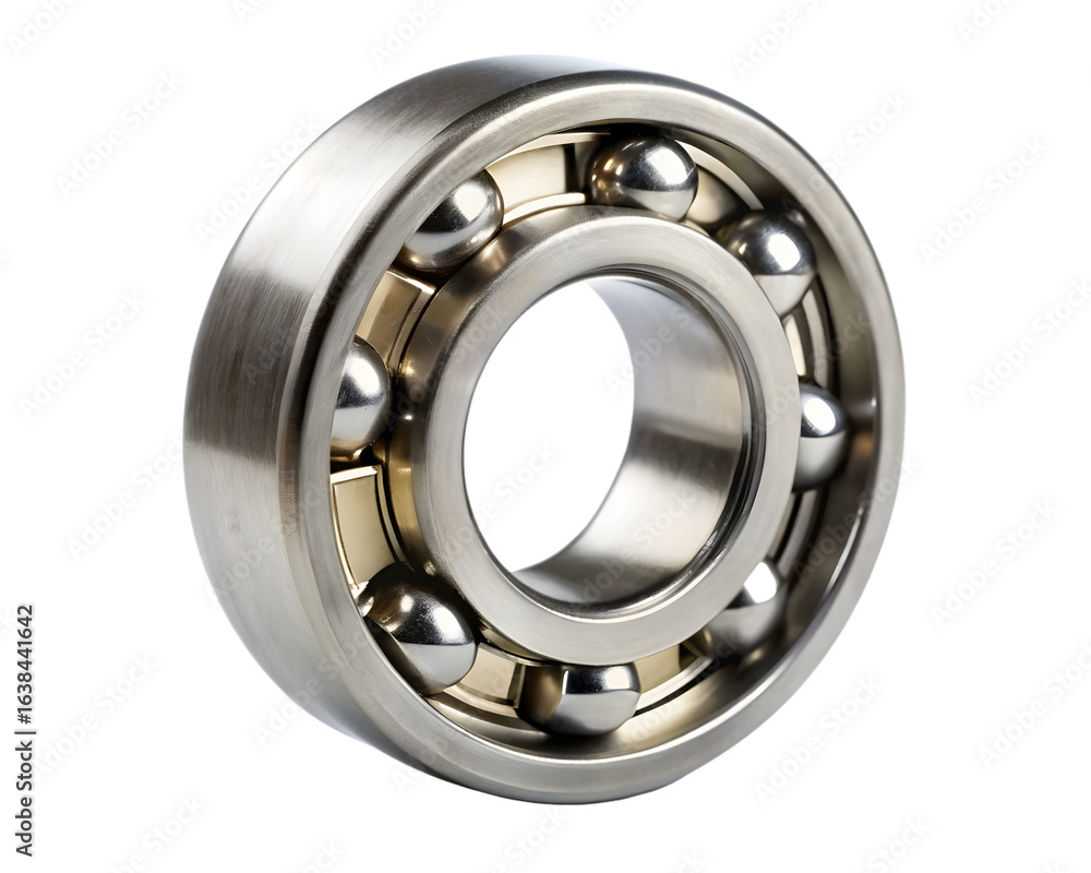 Shiny metal ball bearing isolated on transparent background Shiny metal ball bearing isolated on transparent background