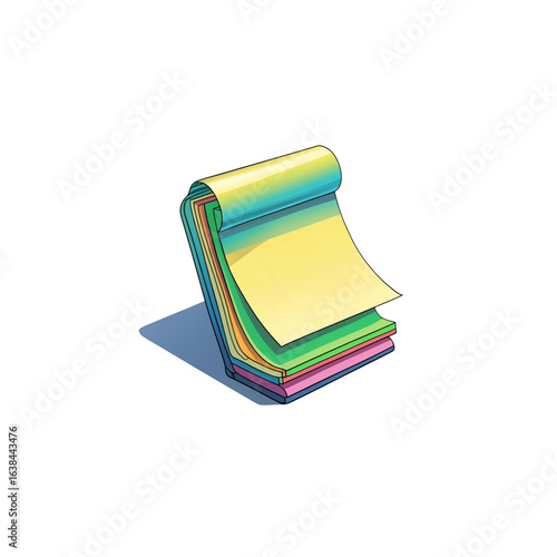 note cartoon sticker