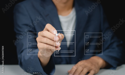 Wallpaper Mural Strategic task management for business success. Importance of planning and ticking off key tasks to ensure progress and achievement in professional environments. Torontodigital.ca