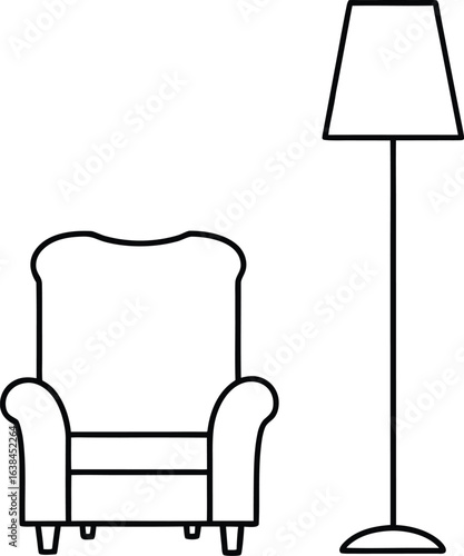 armchair and furniture