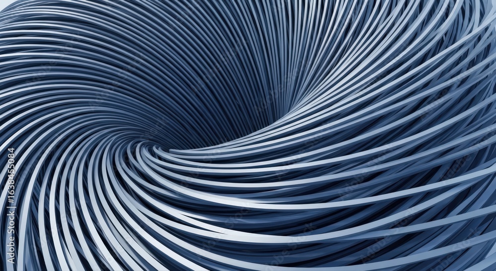 Obraz premium Abstract vortex illustration. Captivating abstract vortex with swirling lines, creating a sense of depth and movement