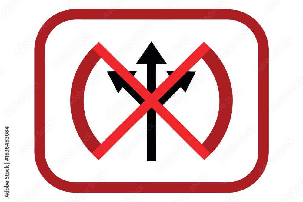 Obraz premium Digital illustration of a square traffic sign with bold colors