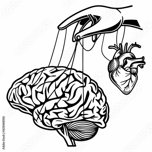 "Mind controlling the heart like a puppet."