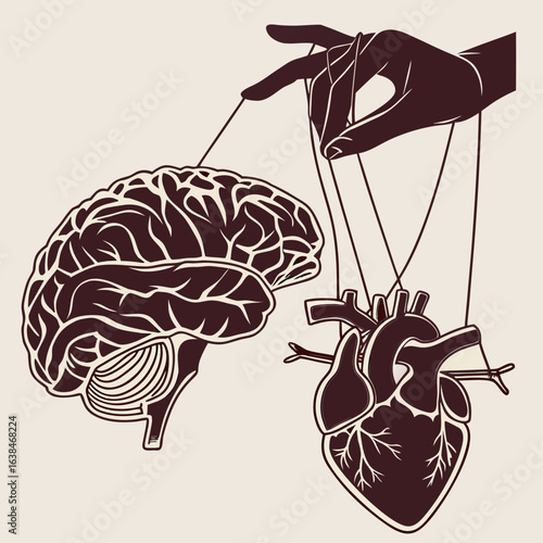 "Mind controlling the heart like a puppet."