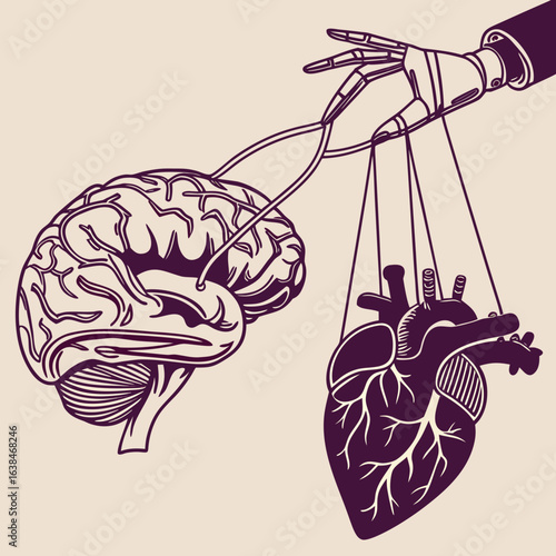 "Mind controlling the heart like a puppet."