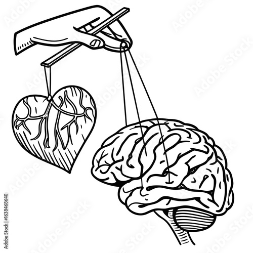 "Mind controlling the heart like a puppet."