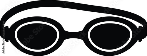 Swimming Goggles Icon – Sports Eyewear Silhouette
