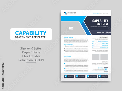 Capability Statement template design