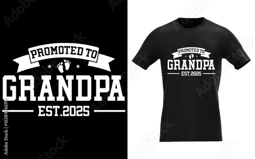 Promoted to Grandpa Est. 2025 Grandparents