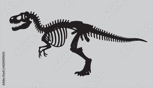 Isolated 3D render of a Tyrannosaurus Rex dinosaur, a prehistoric carnivore and extinct beast, on a white background