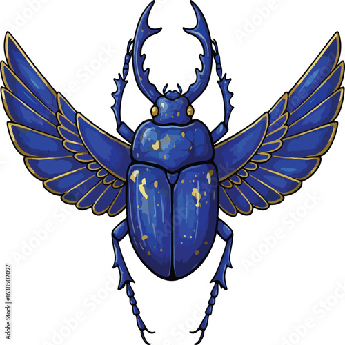 vector illustration of a shield bug