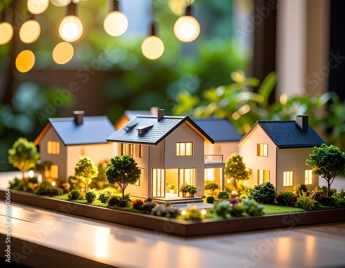 Wallpaper Mural Miniature houses in a landscaped garden Torontodigital.ca