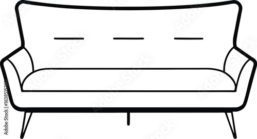 sofa isolated on white background