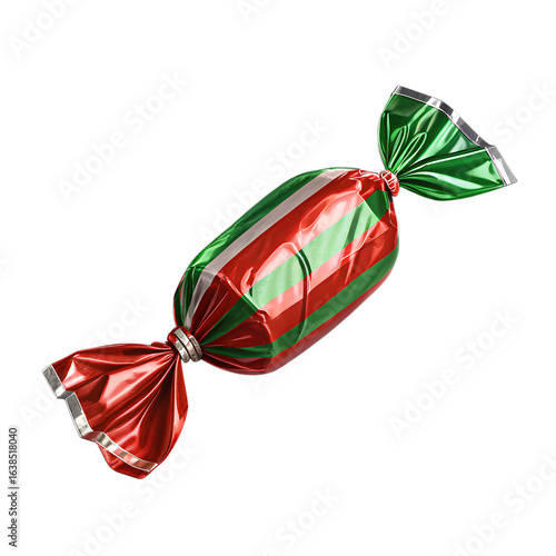 realistic christmas candy silhouette