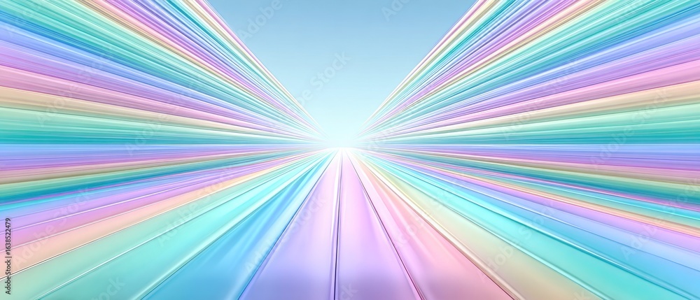 Obraz premium Pastel speed light burst