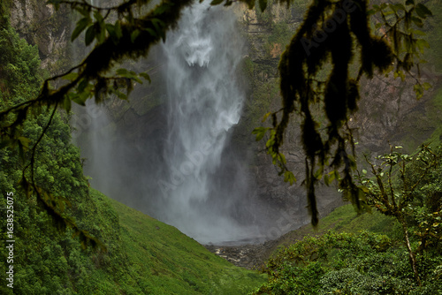 Gocta Waterfalls, one of the tallest waterfalls in the world, located in the Amazonas region of northern Peru. Surrounded by lush cloud forest, this remote natural wonder cascades over 700 meters tall