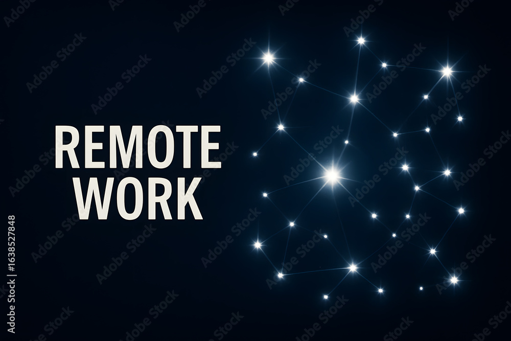 Obraz premium Starry Teamwork with Constellation Connections for Collaborative Astronomy