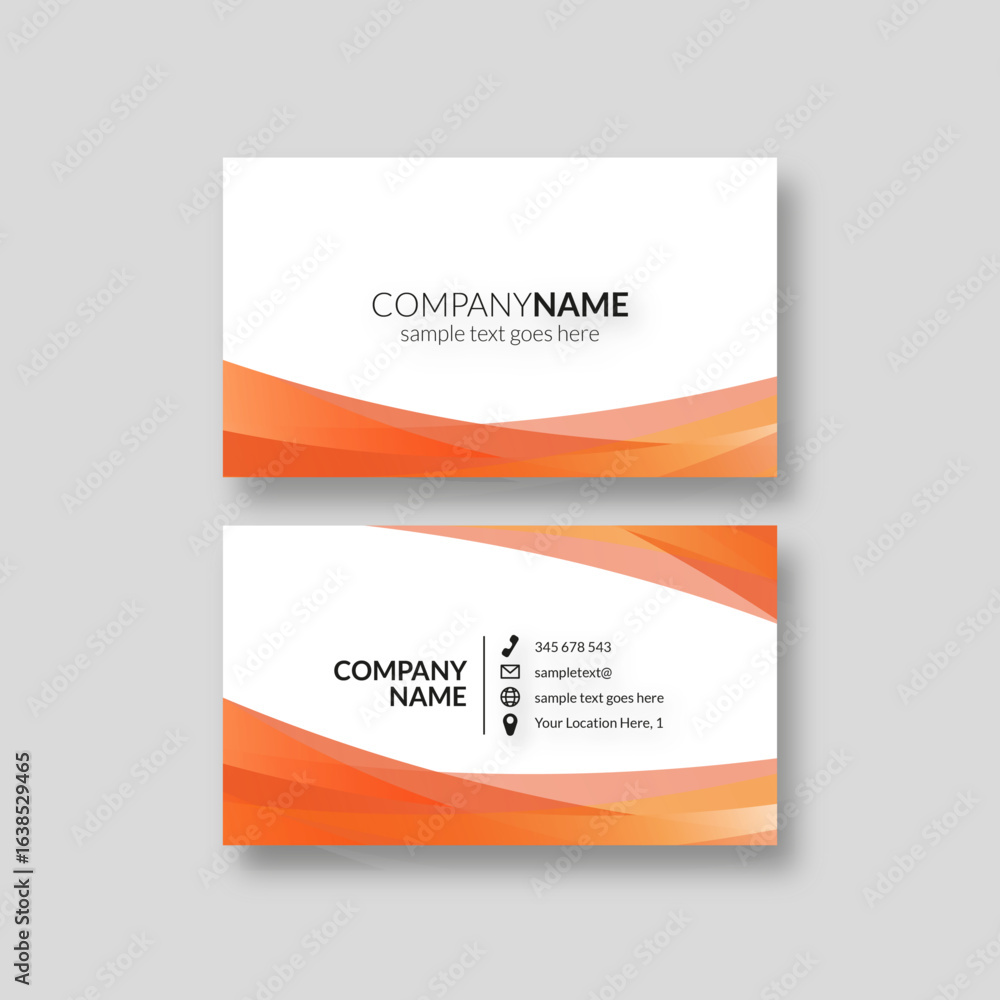 Fototapeta premium Modern Creative and Simple Corporate Business Card Template Design.