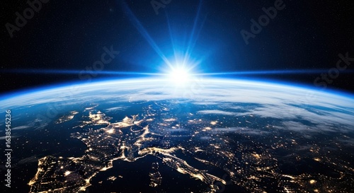 Stunning Sunrise Over Earth From Space High Resolution
